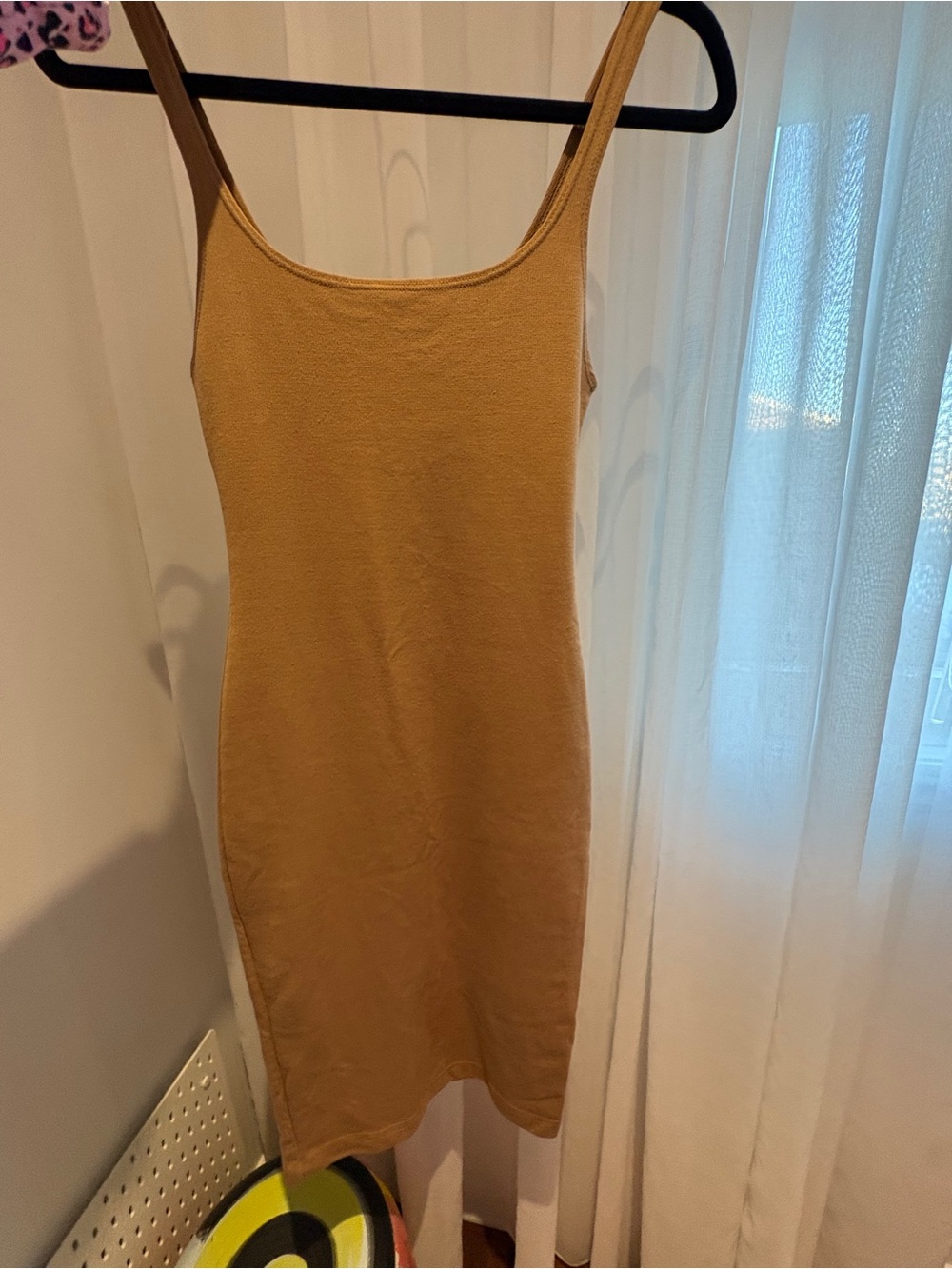 Zara Camel Tank Mini Dress